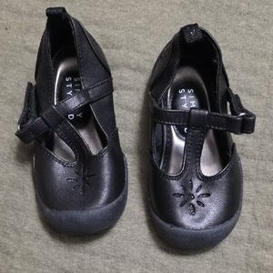 Simply Styled Kids Black Floral Dress Shoes